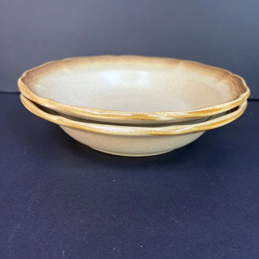 VTG Mikasa Whole Wheat E8000 Soup Salad Bowls 8.25